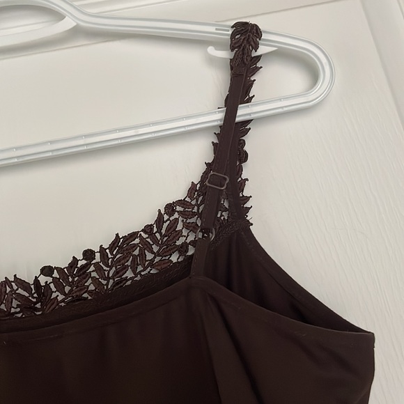 Vintage/Y2K Style Camisole with Floral Embroidered Straps - Picture 4 of 6